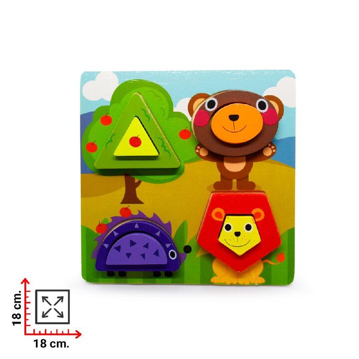 ENCASTRE CON MADERA 3D