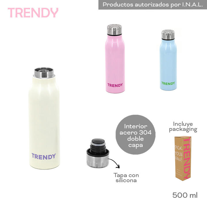 BOTELLA TERMICA TRENDY 500 ML